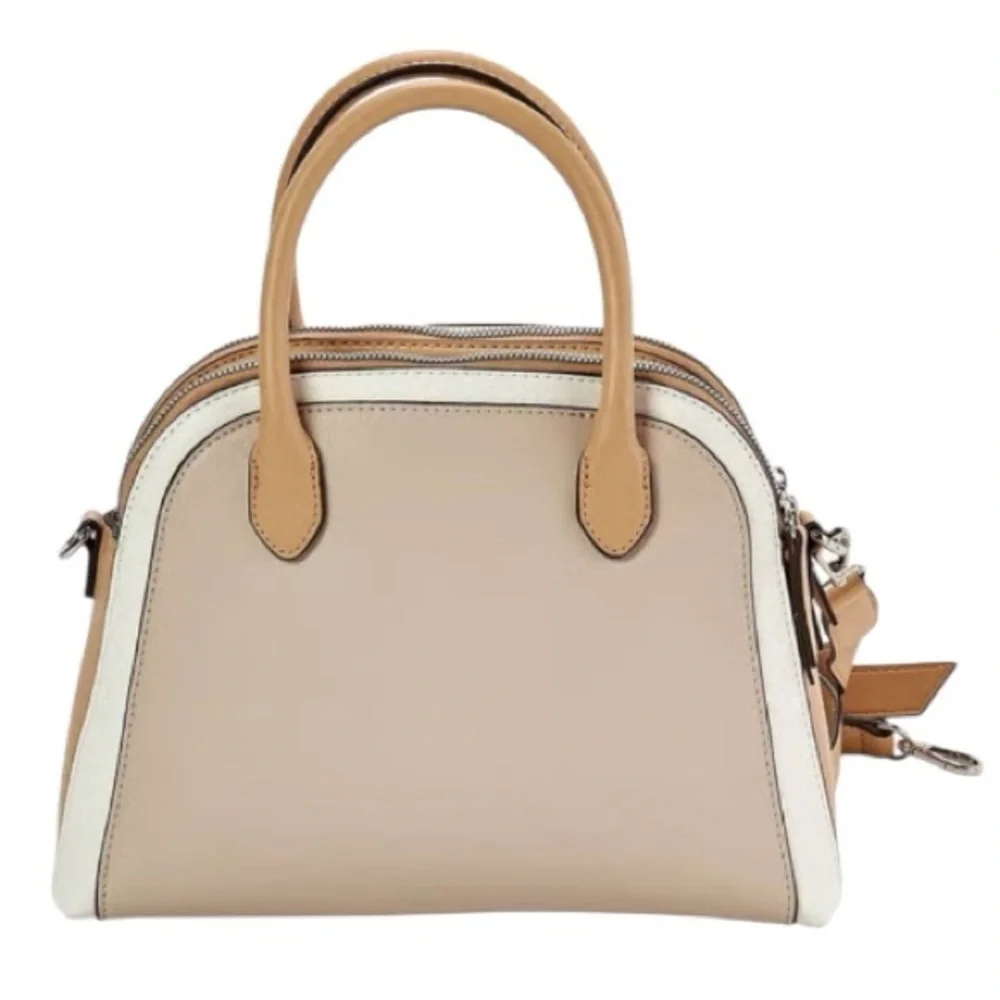 NWT Nine West Gertrude 3 Compartment Color Block Dome Satchel